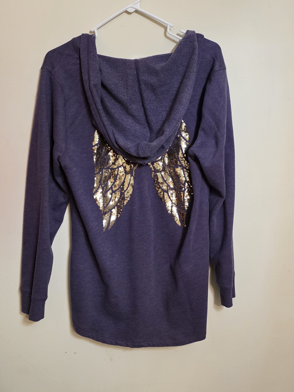 Victorias Secret Tunic With Gold Sequin Angel Wings - Picture 3 of 4